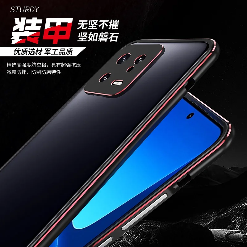 For XIAOMI 13 Pro Case Luxury Metal High End Titanium Alloy Frame Lens Protection Shockproof For Xiaomi 13 Case Shell Cover Bag