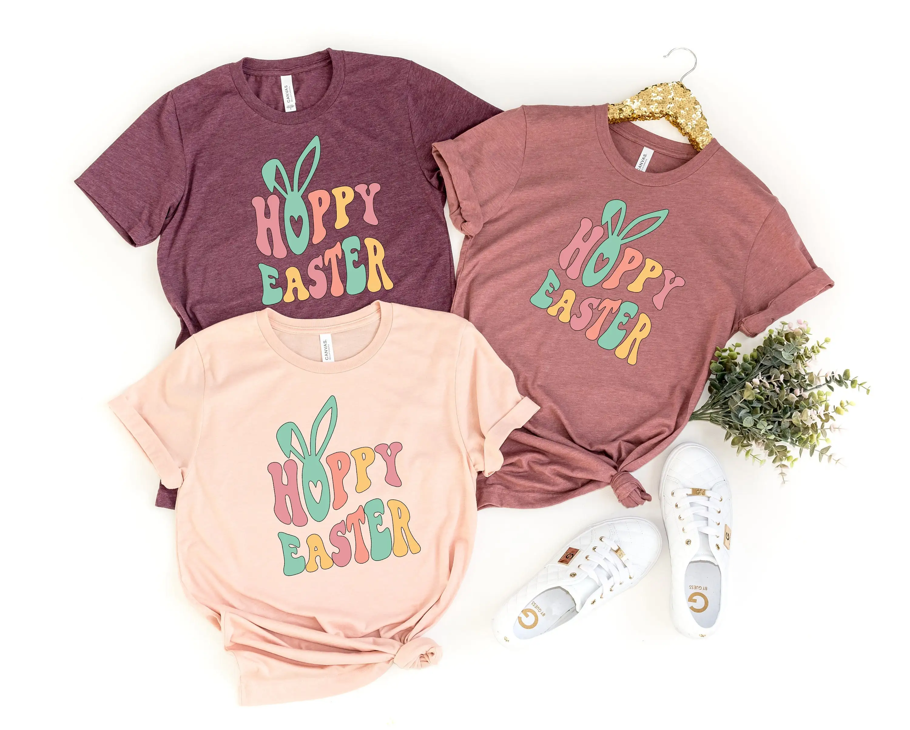 Хоппи Пасхальная футболка с кроликом милая подходящая забавная христианская