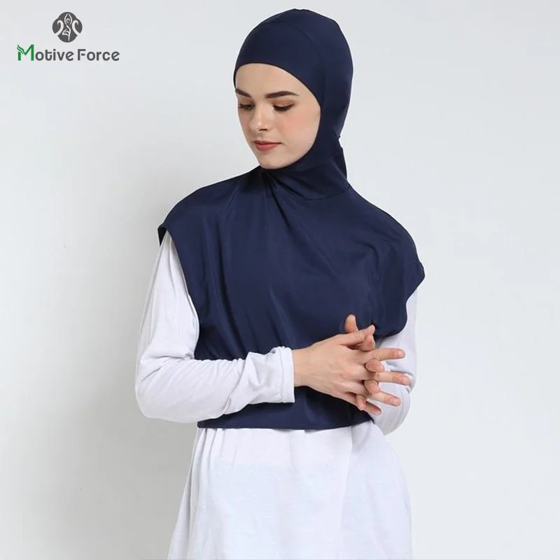 

Muslim Modal Sport Hijab Abaya Blue Hijabs For Woman Abayas Jersey Silk Scarf Turbans Women Islamic Turban Instant Head Wrap