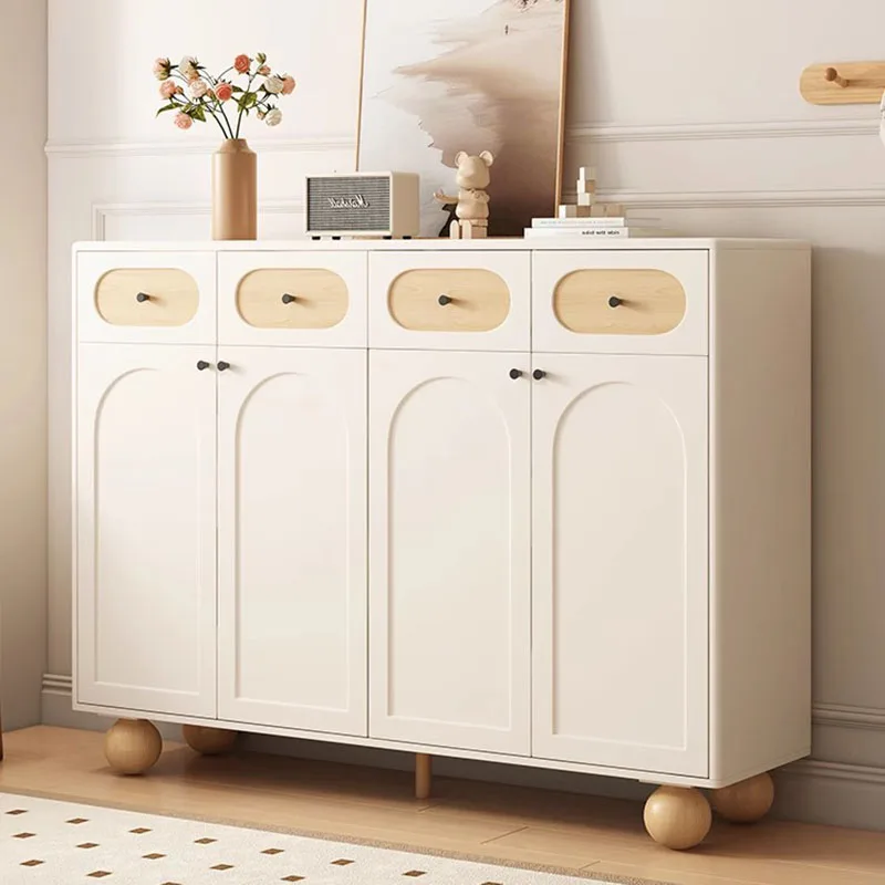 

White Drawer Shoe Cabinets Multifunctional Cute Entryway Storage Shoe Rack Shelf Partition Schoenen Opbergen Home Furnitures