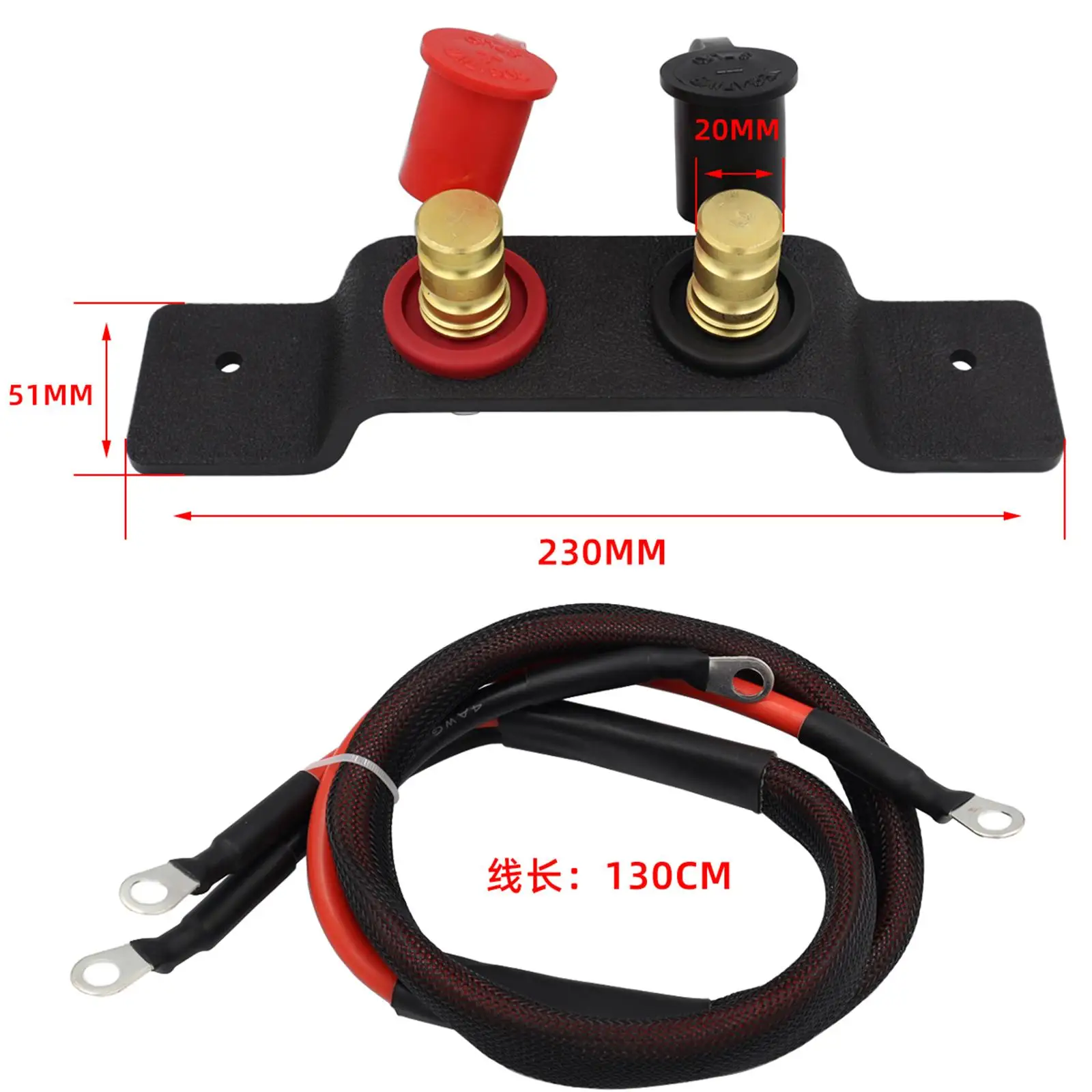 

Battery Jump Post Fits 2 & 4 Seat High Voltage Cables for Can AM x3 Lawn Mowers UTV ATV Travel Trailers Tractors
