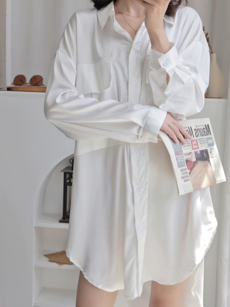 Новинка 2023 одежда для сна Женская Осенняя Пижама ночная рубашка летняя Домашняя