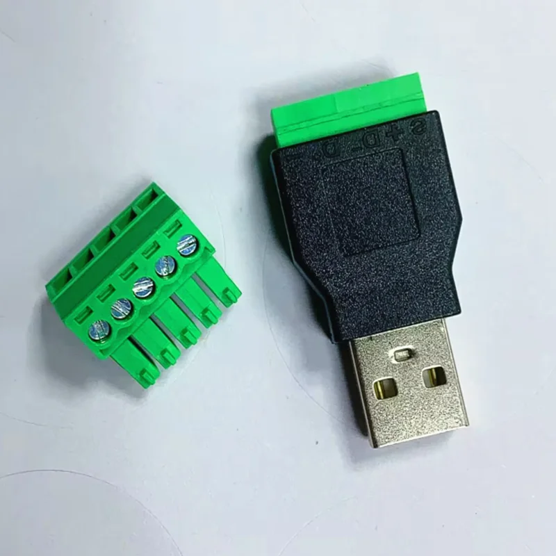 

HJXY USB 2.0 тип A разъем с защитой 5-контактный винтовой