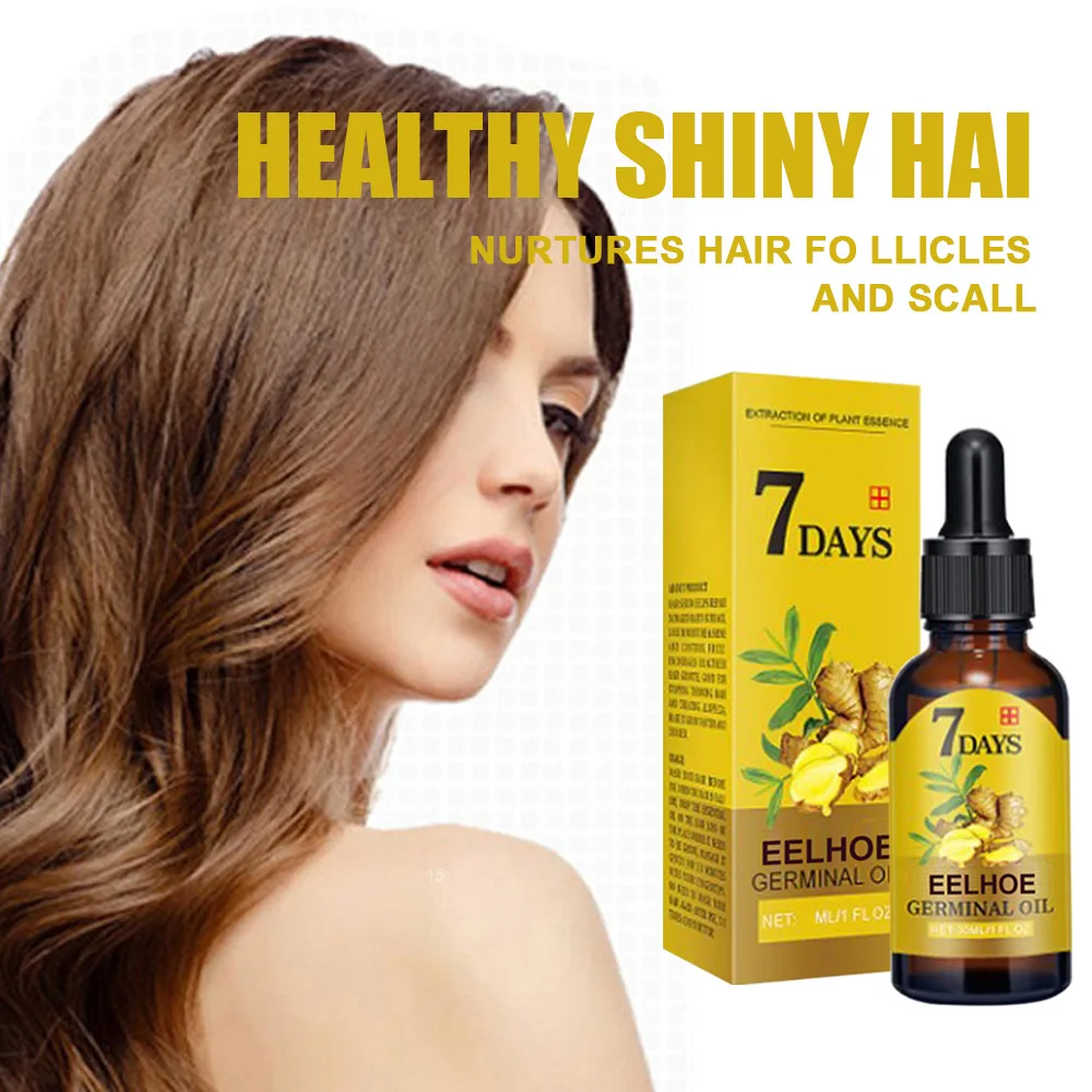 Three Scouts Hair Growth Products Ginger Fast Growing Hair Essential Oil Beauty Hair Care Prevent Hair Loss Oil Scalp Treatment