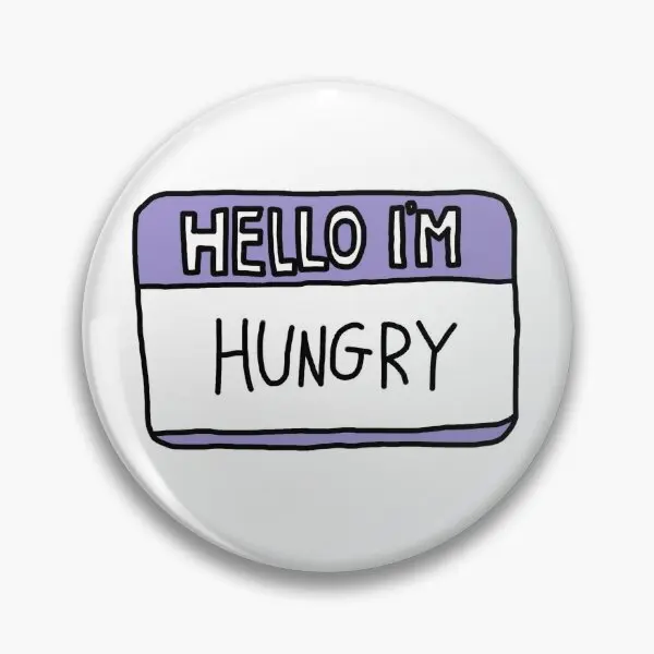 

Мягкая заколка-пуговица о я голоден, булавка для лацкана для влюбленных, декоративная металлическая брошь для воротника, мультяшный подаро...