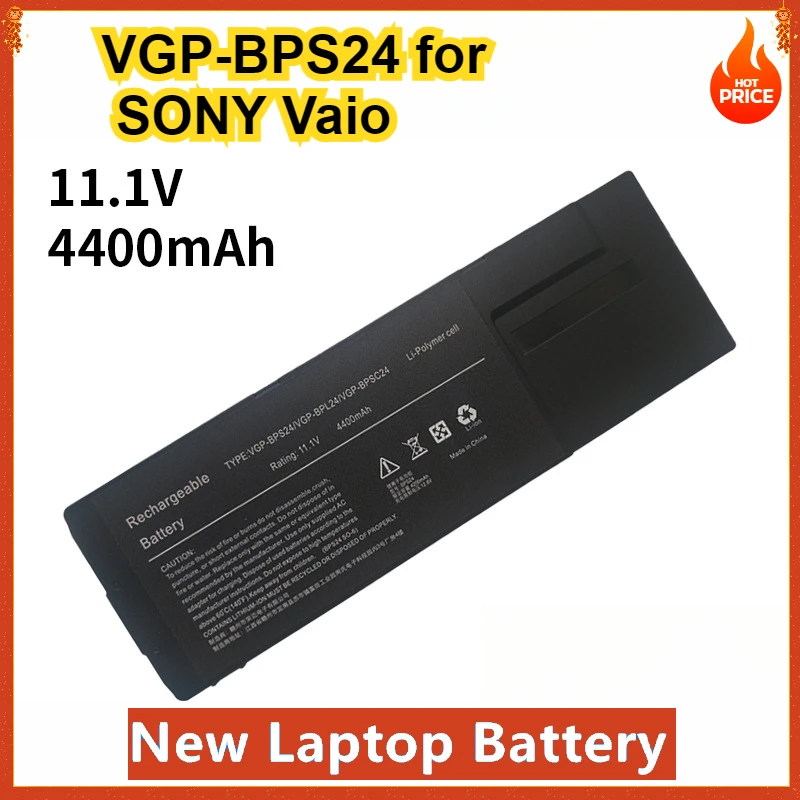VGP-BPS24 BPL24 BPSC24 Аккумулятор для ноутбука 4400 мАч Замена SONY Vaio SA SB SC SD VPCSA VPCSD OEM Factory 11 1 В