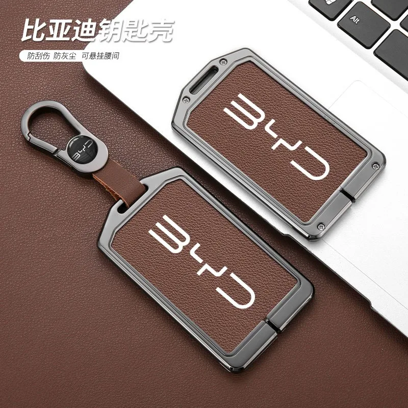 Фото Чехол-накладка из цинкового сплава для смарт-ключа NFC для автомобилей BYD Atto 3, Yuan, Tang EV, Han, Qin, Song Plus, DM-i, Seal, Dolphin, S6, L3, M6, F3, F0 №5