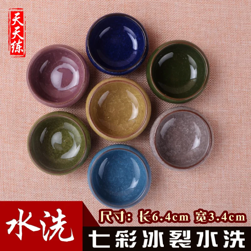 

Ежедневная тренировка, маленькая мини-ручка для мытья фарфоровой кисти со льдом и трещинами, чернильная керамическая тарелка, чернильный диск, производители, Whol