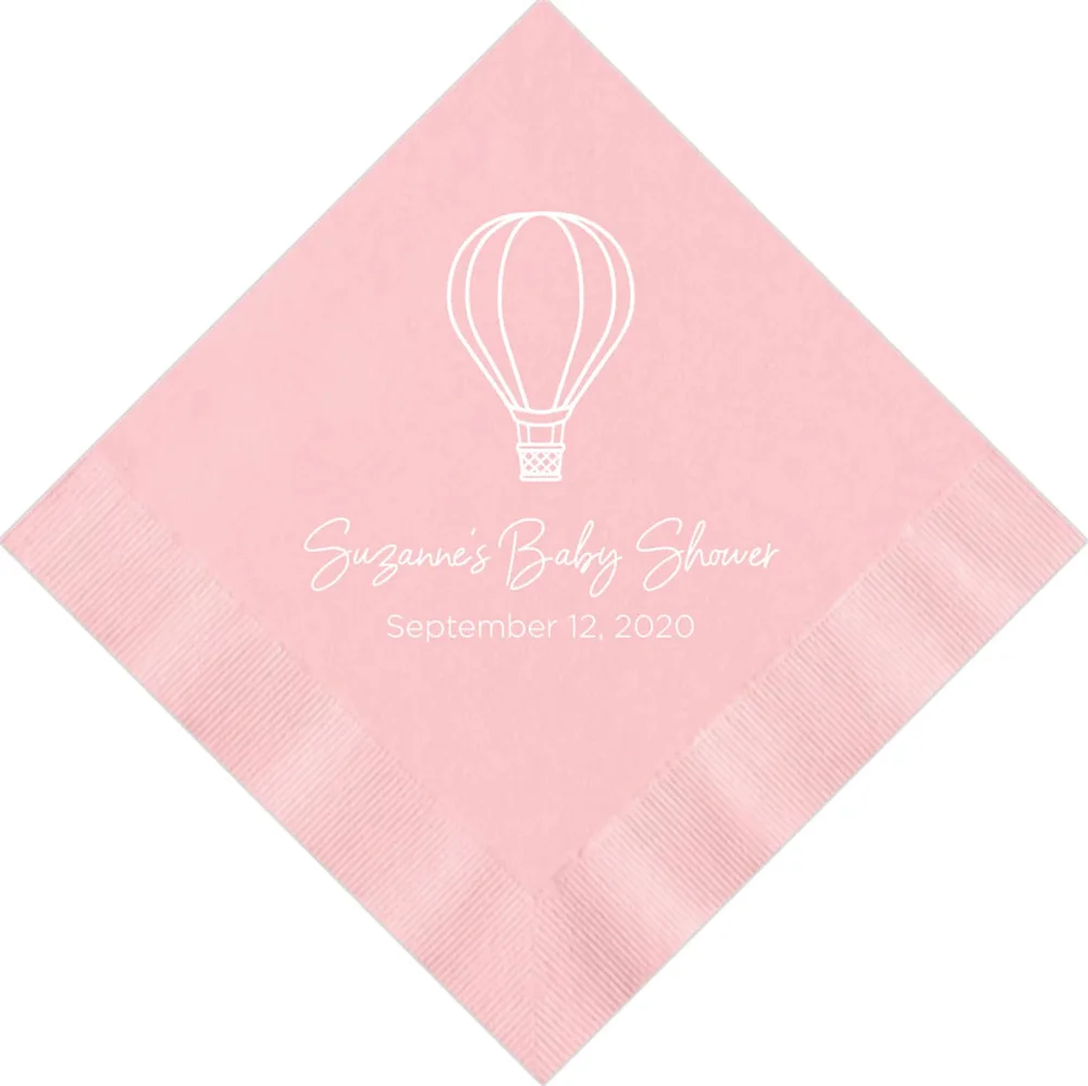 50 шт. персонализированные салфетки воздушный шар тема для детского душа