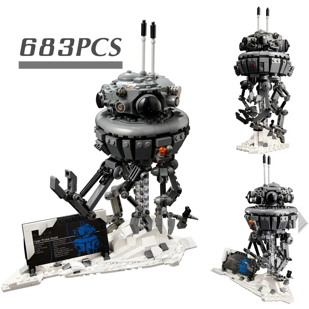 

Stars DROID Space Wars IMPERIAL VIPER PROBE Detector Robot Fit 75306 Building Block Bricks Kid Children Toy Set Gift Boys