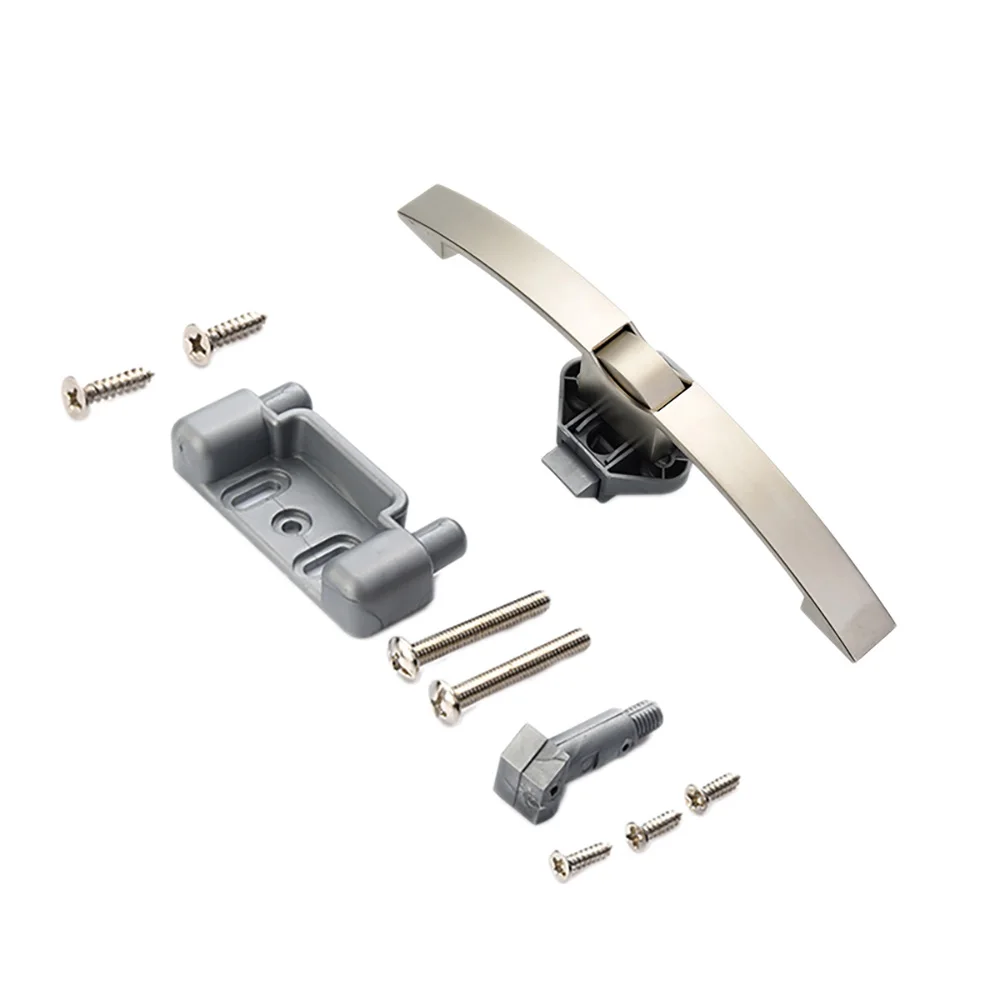 

5 Pieces Pearl Chrome 128MM Camper Car Cabinet Lock Handle Push Lock RV Caravan Boat Lock Drawer Latch Button Lock