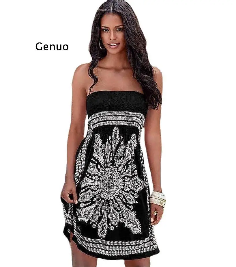 

Повседневные платья для женщин, женское платье без бретелек, женская одежда, летняя мода, новинка