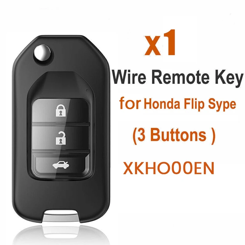 

For Xhorse XKHO00EN Universal Wire Remote Key Fob Flip 3 Button For Honda Type For VVDI Key Tool Accessory