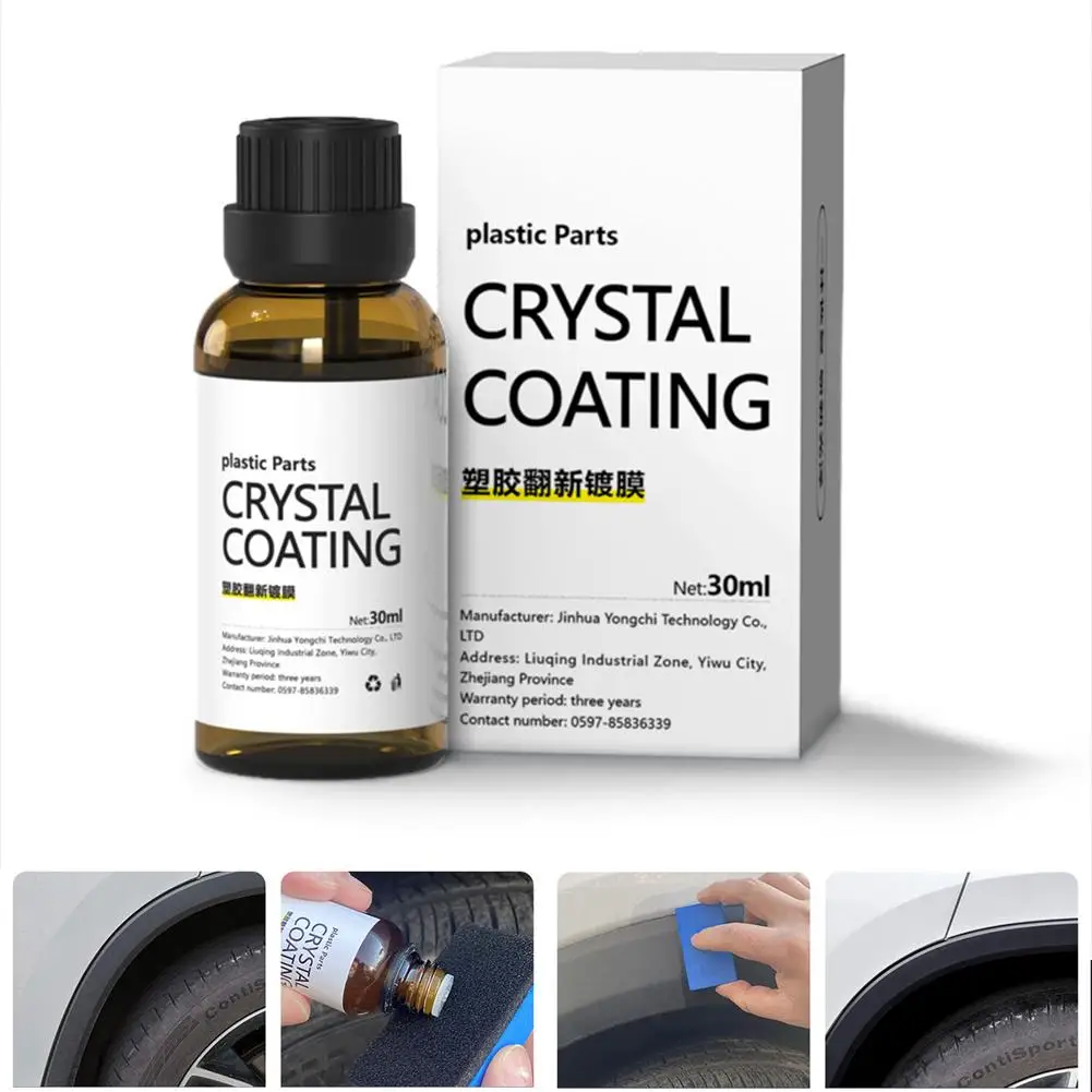 

1x 30ml Plastic Refurbishment Car Interior Refurbishment Dashboard Dust-proof Plastic Car Refreshing Agent