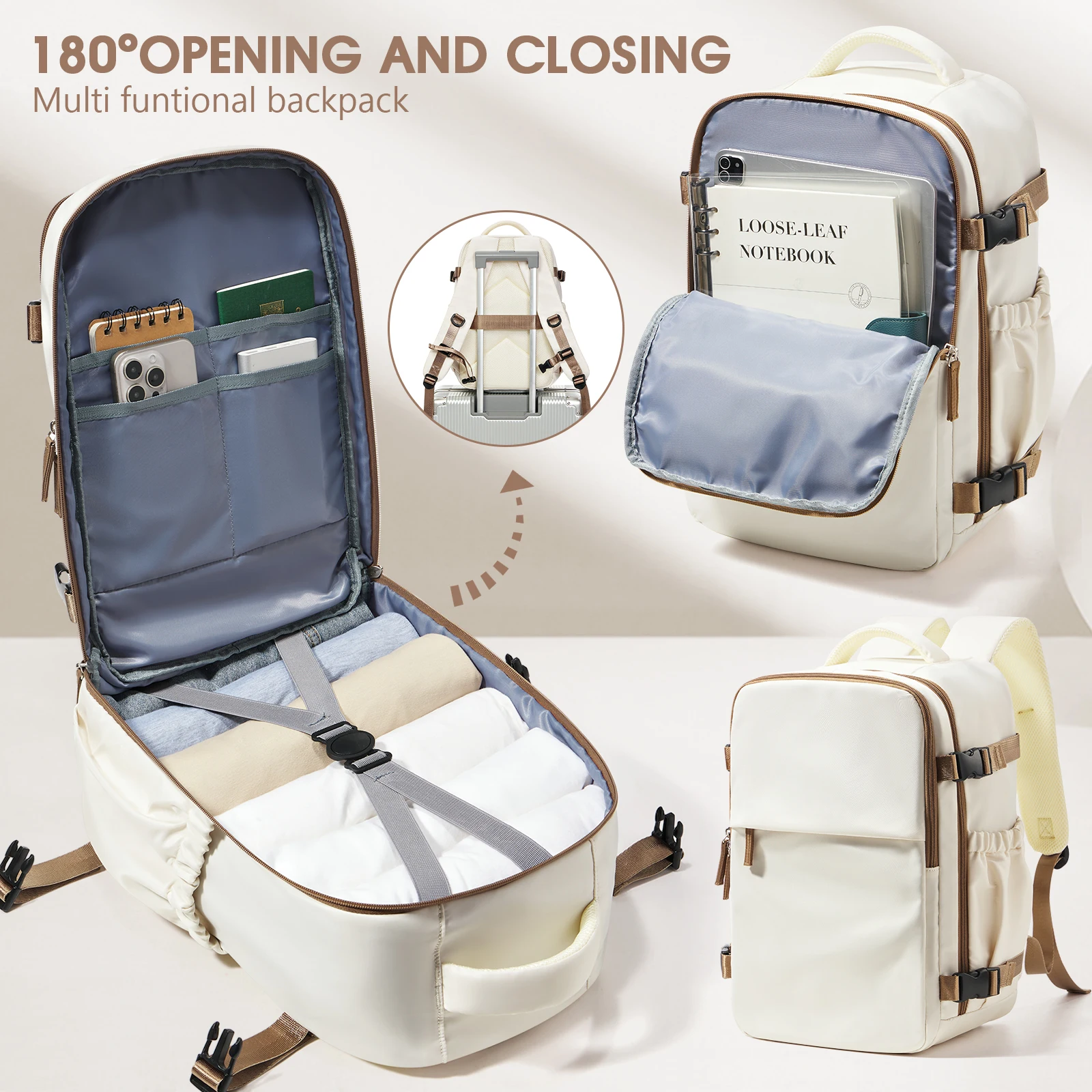 Водонепроницаемый Дорожный Рюкзак 40x20x25 Унисекс Сумка Для Ноутбука Размер Кабины