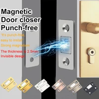 2pcsset door closer magnetic cupboard ultra strong thin closures furniture cupboard with screws ultra thin cabinet catch latch