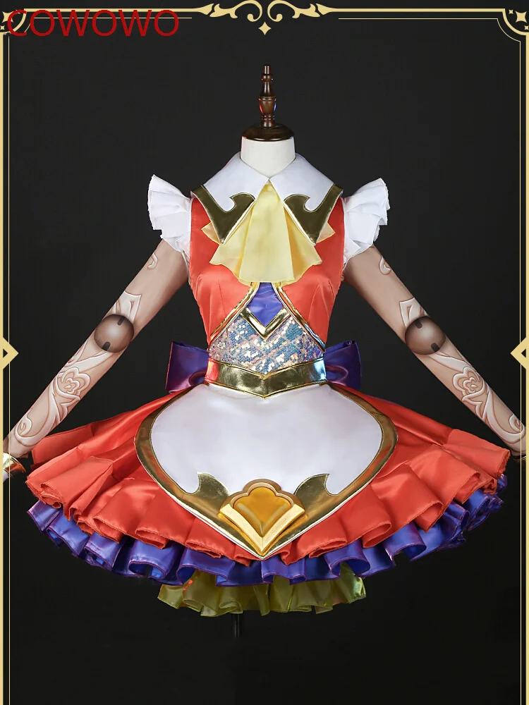 

COWOWO Game LOL Orianna Reveck The Lady Of Clockwork Perfume Gemstone Battle Suit Lovely Cosplay Costume Halloween Outfit