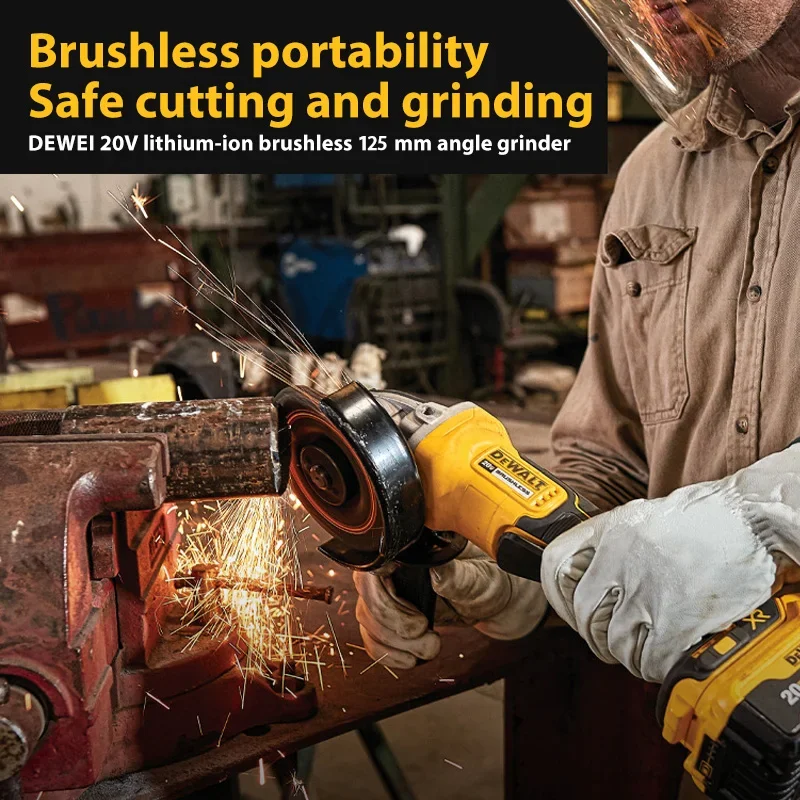 Dewalt DCG406 125 мм Аккумуляторная бесщеточная угловая шлифовальная машина 9000 обмин Режущий станок Полировальный станок для литиевых батарей 20 В (art.: 3920cb8435fc7) - 3920cb8435fc7