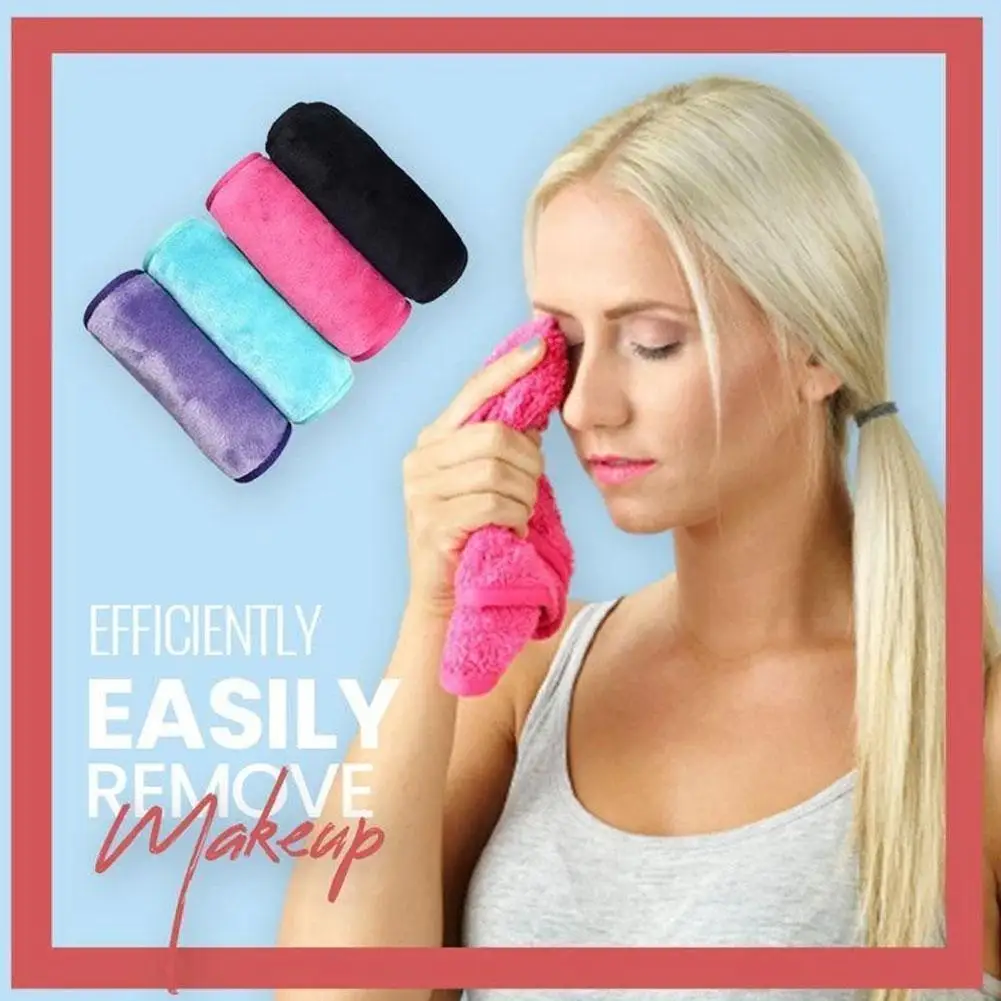 

1Pc Reusable Makeup Remover Facial Makeup Removal Towel Lazy Cleansing Water Makeup Remover Towel Ultra Soft Towel