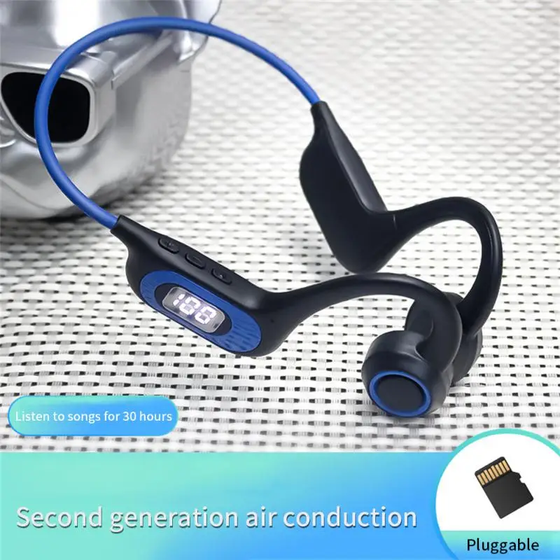 Фото Беспроводные наушники Bluetooth 5,3, наушники с открытым ухом и воздушной проводимостью, с 30-часовым воспроизведением, гарнитура Expend TF Card 128 512 64 32 №2