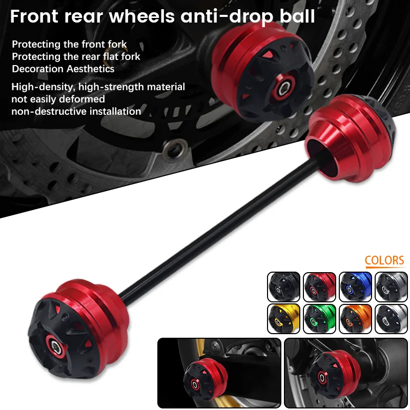 

2022 Motorcycle Front Axle Fork Wheel Protector Crash Sliders Falling Protection Pad For DUCATI Diavel XDiavel S Diavel 1260/S