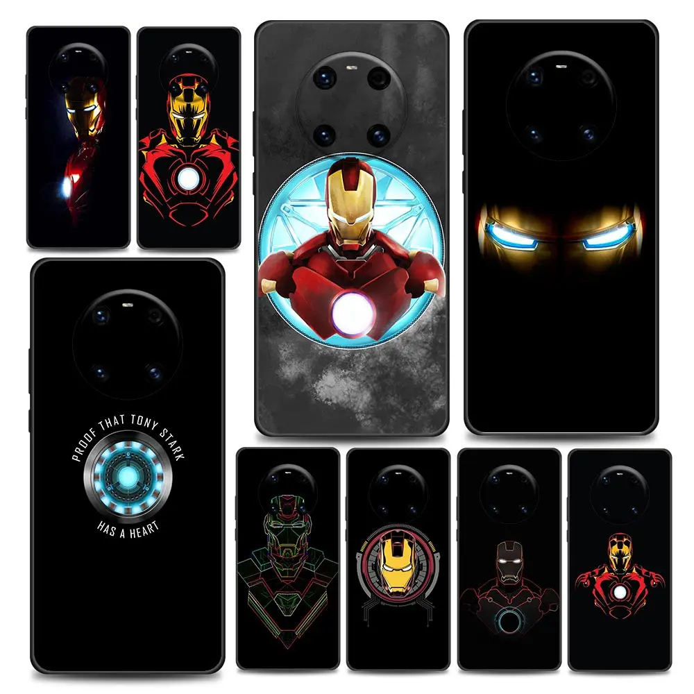 

Marvel Iron Man Huawei Case for Y6 Y7 Y9 2019 Y5p Y6p Y8s Y8p Y9a Y7a Mate 50 20 40 Pro RS Soft Silicone