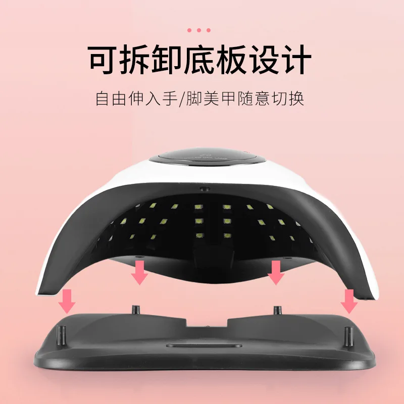 114W UV LED Nail Lamp For Manicure with 57pcs Bead LCD Display Auto Sensor Dryer Curing All Gel Tool |