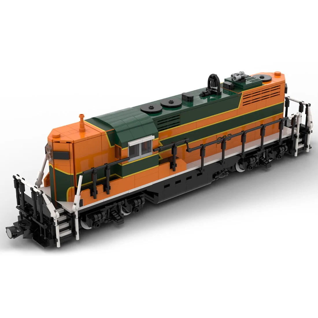 

Авторизованный MOC-82002 поезд GP9 1278, модель деталей, набор строительных блоков-от Yellow.LXF