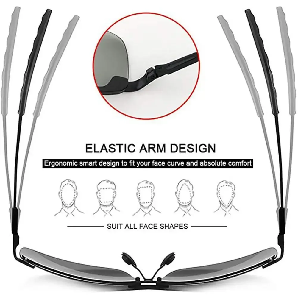 Очки желтые фотохромные поляризационные умные меняющие цвет очки для рыбалки