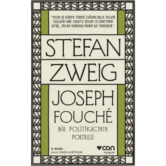 

Joseph Fouche: A Politikacının Portesi Stefan Zweig Turkish Books