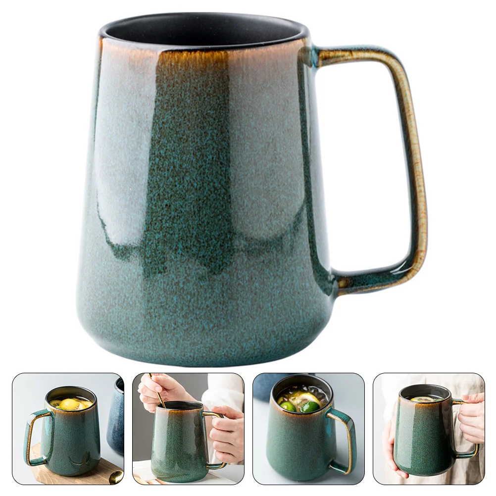 

Mug Coffee Cup Cups Ceramic Mugs Tea Waterdrinking Latte Large Hot Chocolatehandle Porcelain Decorative Cappuccino Loose Tall