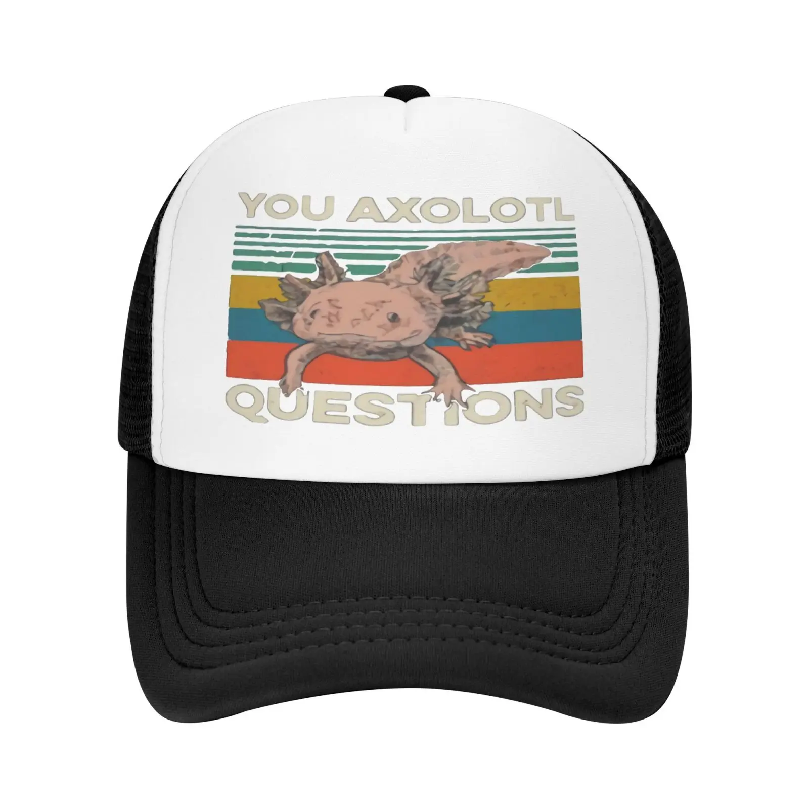 

Walking Fish You Axolotl Questions Navy Cap Hats Man Beret Balaclava Women's Caps Men's Berets Baseball Cap Satin Cap Hats Man