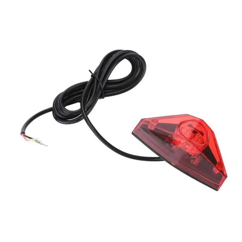 

6-80V LED E-bike Scooter Rear Light 1.6m Cable Waterpoor Electric Bike Brake Lamp Rear Tail Safety Lights Ebike Parts