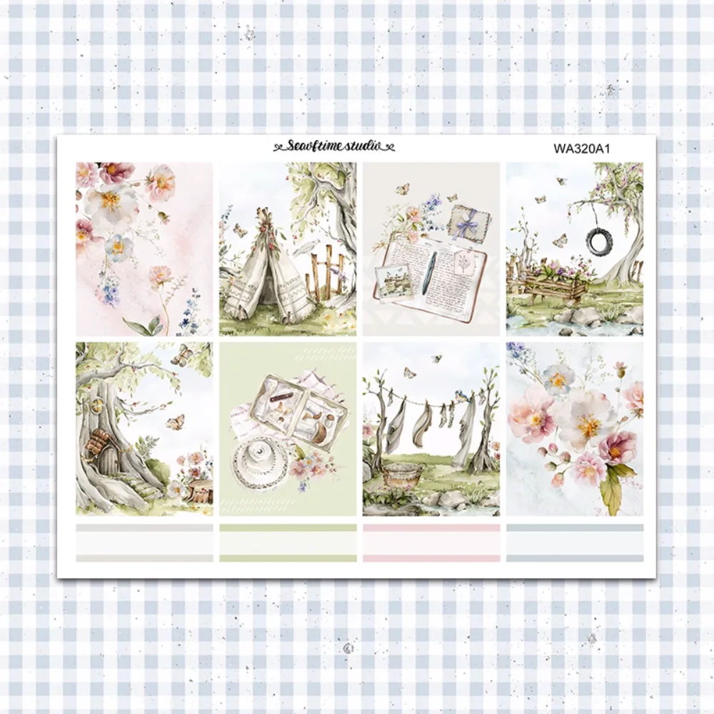 

Набор декоративных наклеек для дневника «секретный сад»