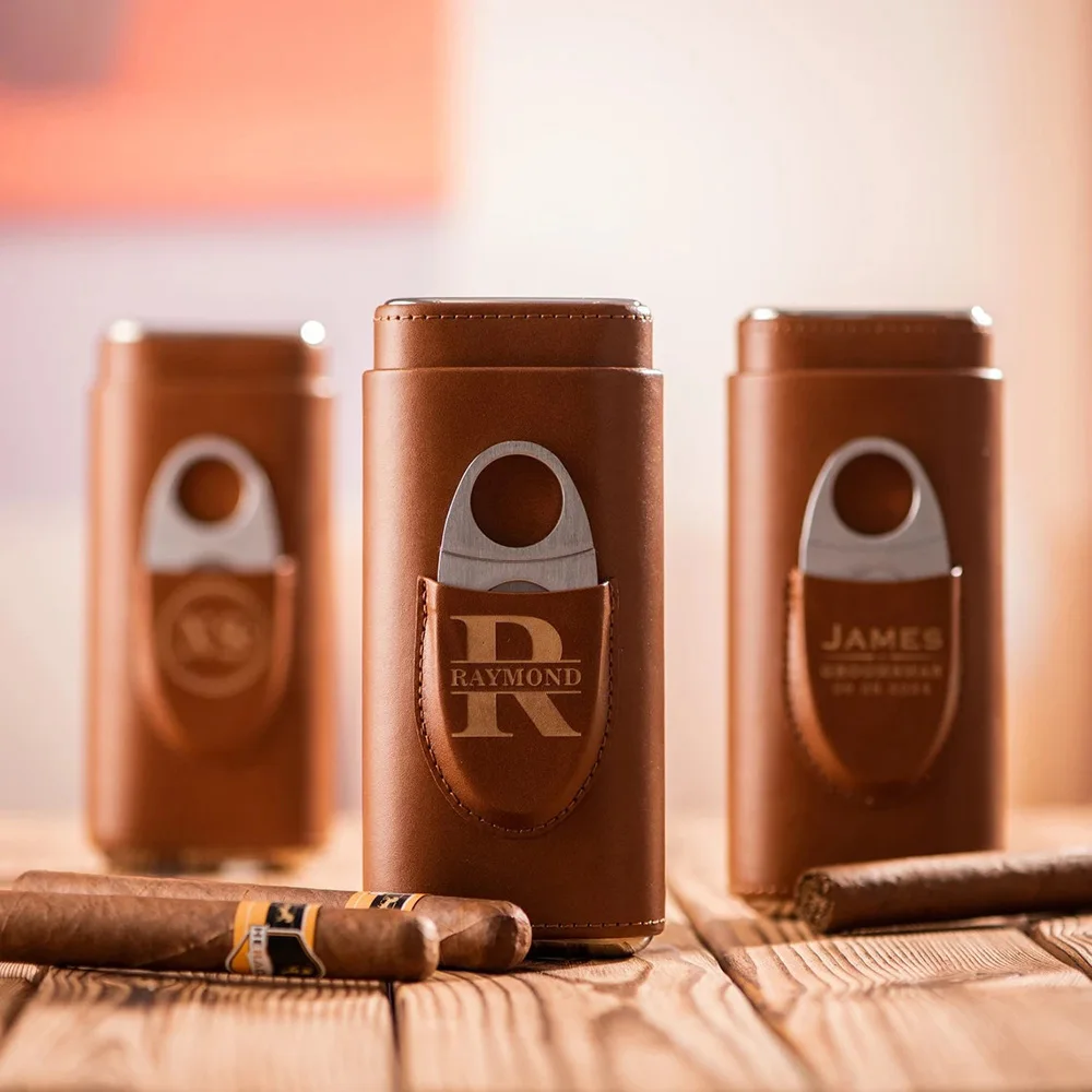 Кожаный держатель для сигар