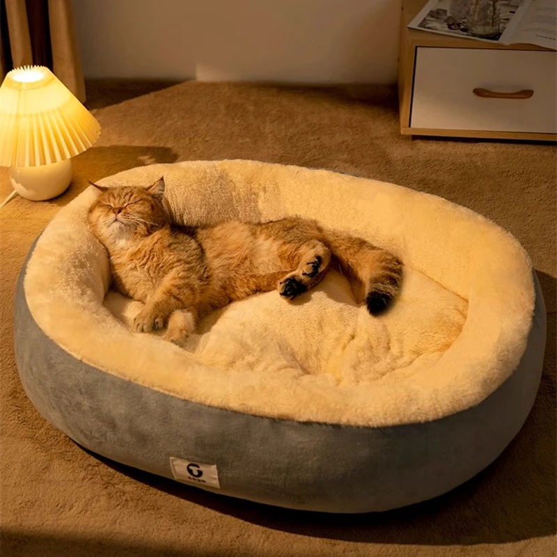 Зимняя теплая питомник для кошек четырехсезонный универсальный овальный уютный