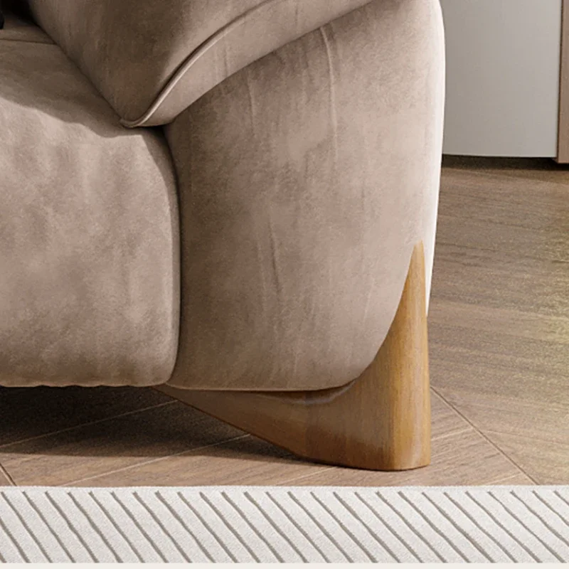 Ленивый современный необычный диван-кресло с наполнителем из мягкого дерева