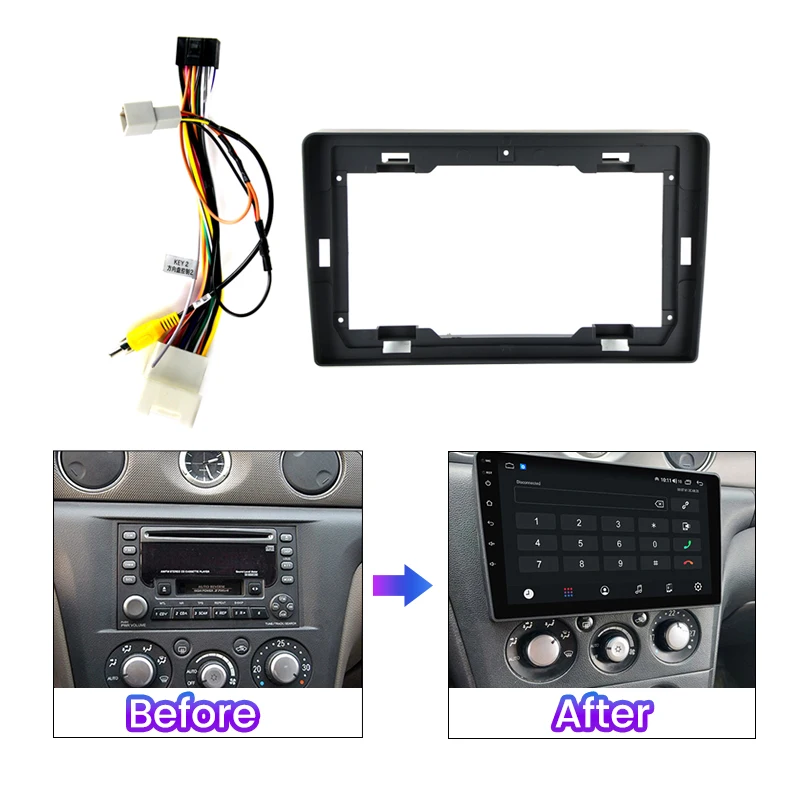 Кронштейн для панели консоли автомобиля Mitsubishi Outlander XL 2 2005-2011 2004-2008 с кабелем.