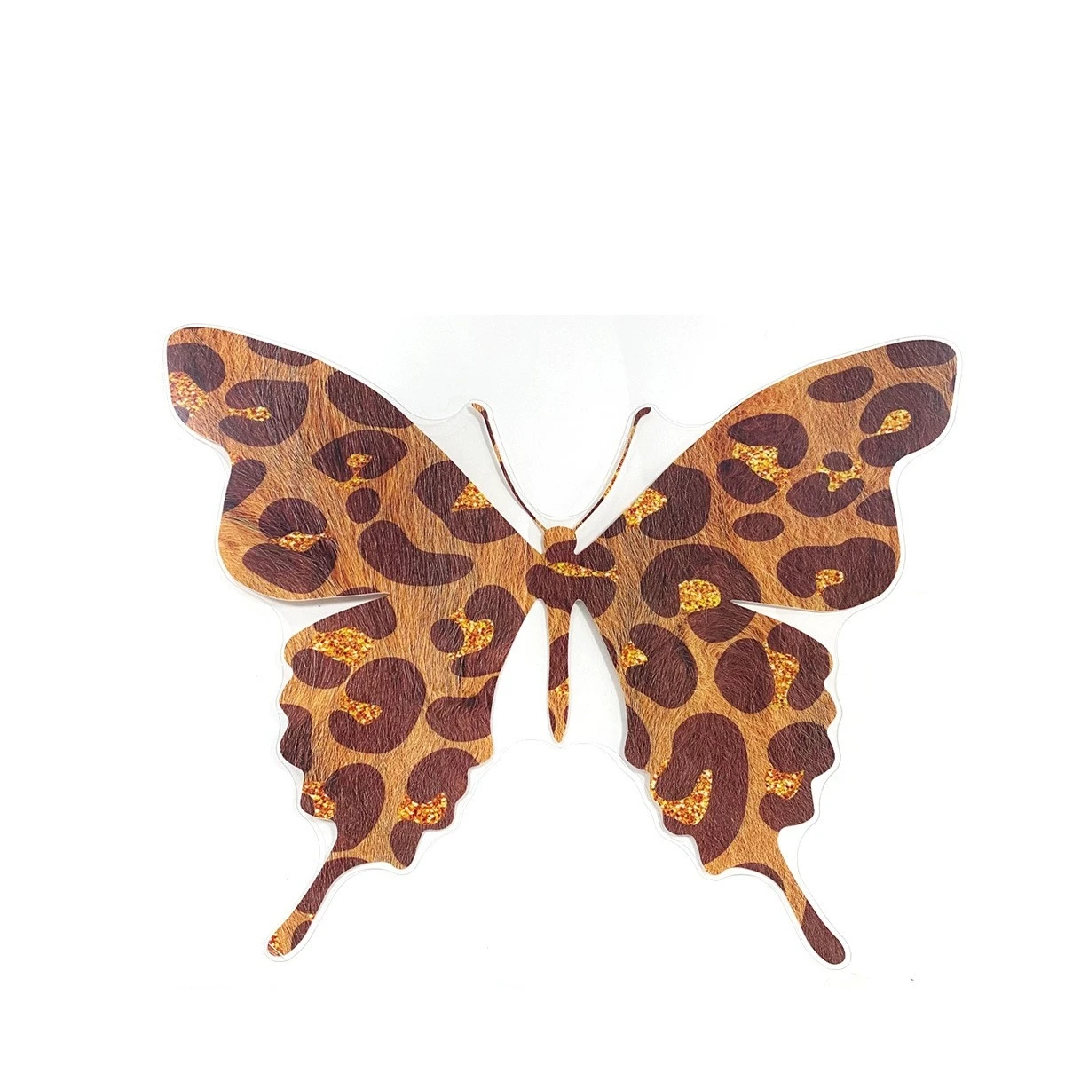 

3D наклейки 40 см, большая леопардовая бабочка, креативная самоклеящаяся наклейка на стену, картина, украшение для гостиной и спальни, ремесла