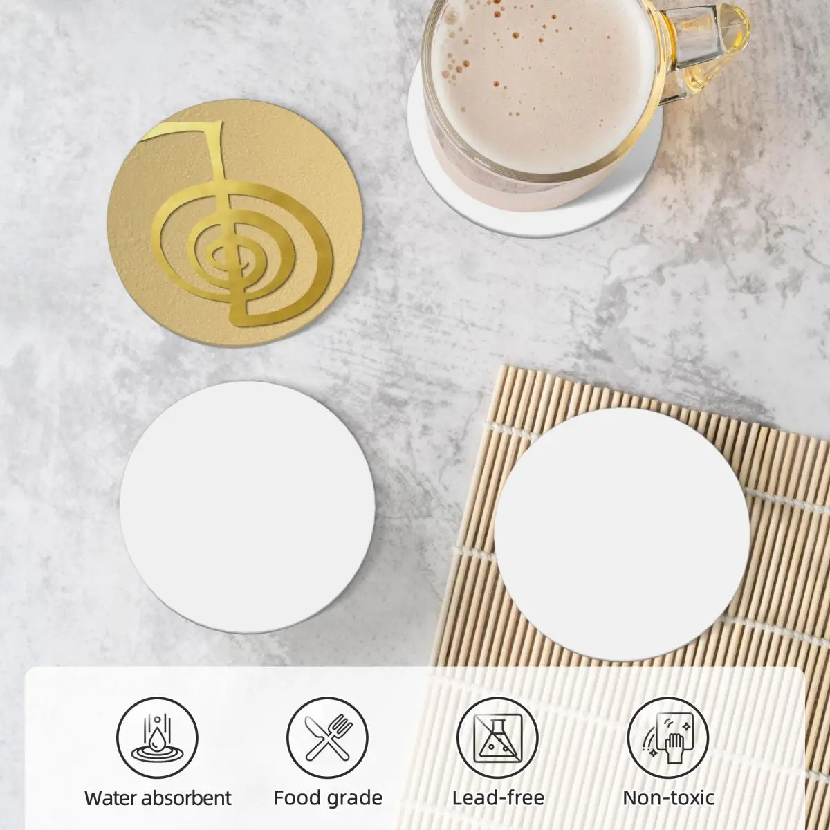 Восстанавливающий Чо ку рей символ силы золотой духовный элемент керамические