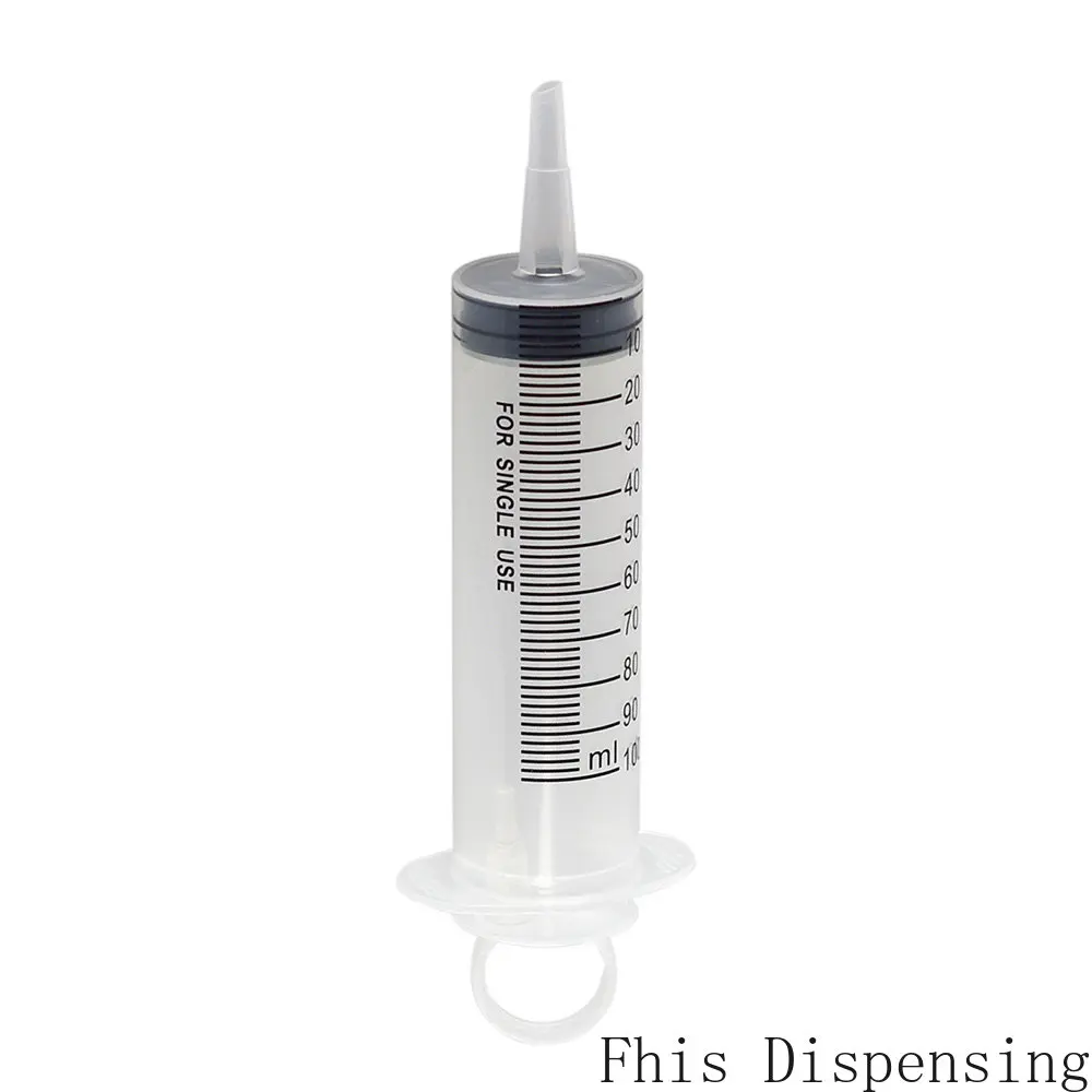 

100cc 100ml Dispensing Syringes Plastic Tip Cap