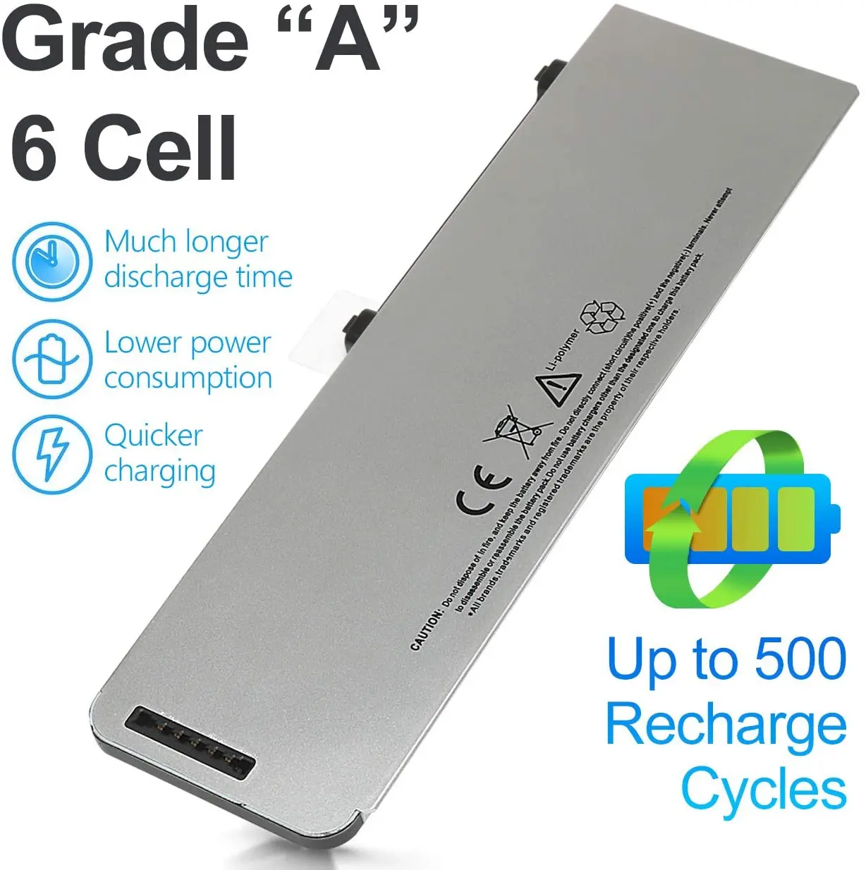 Upgrade A1281 A1286 New Laptop Battery for MacBook Pro 15'' (2008 Version) MB772 MB470LL/A MB471LL/A MB772J /A -10.8V 56WH