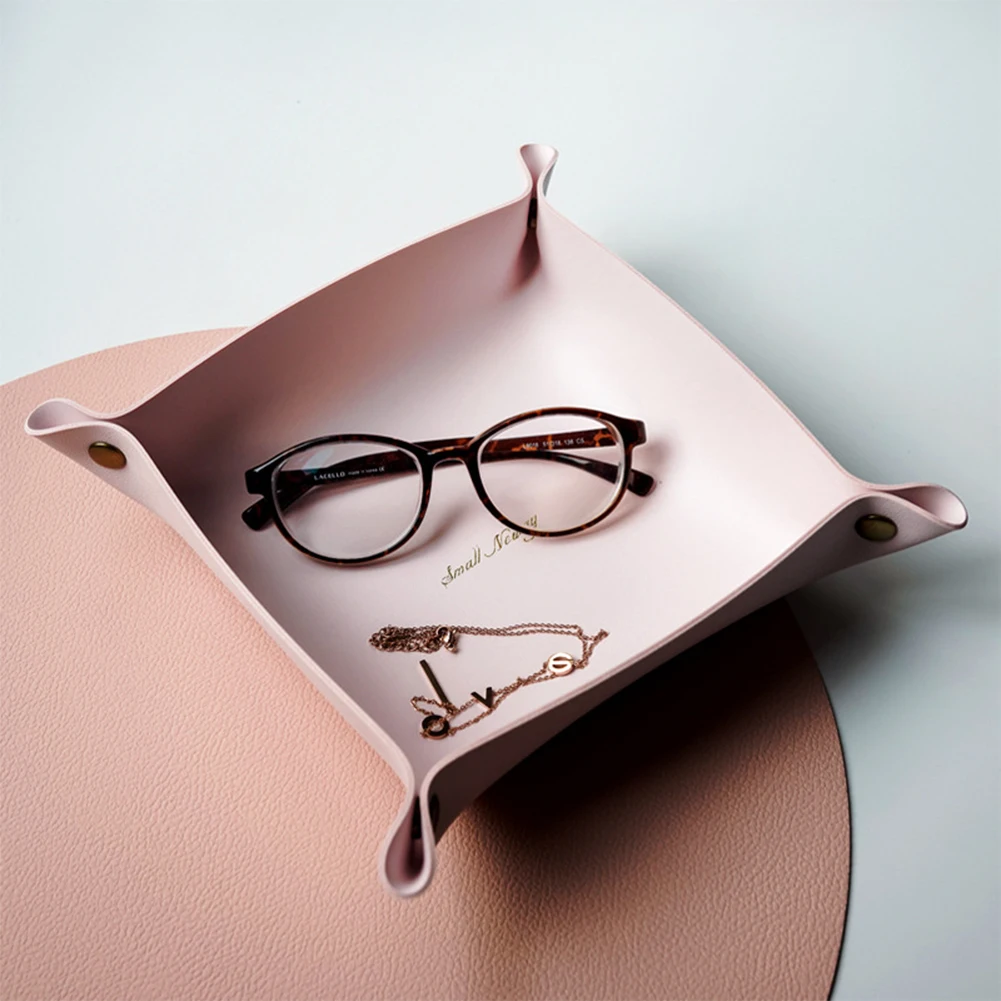 Креативный декор для фотосъемки из искусственной кожи поднос хранения ювелирных