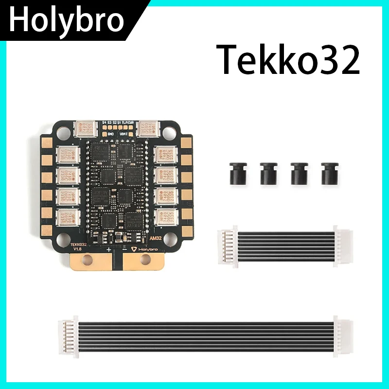 Фото Полетный контроллер Holybro Tekko32 F4 MCU Metal 4-в-1 65A ESC (AM32) с выходом PWM 16k~96k / 4-6S LIPO 30.5x30.5мм для FPV-дронов №1