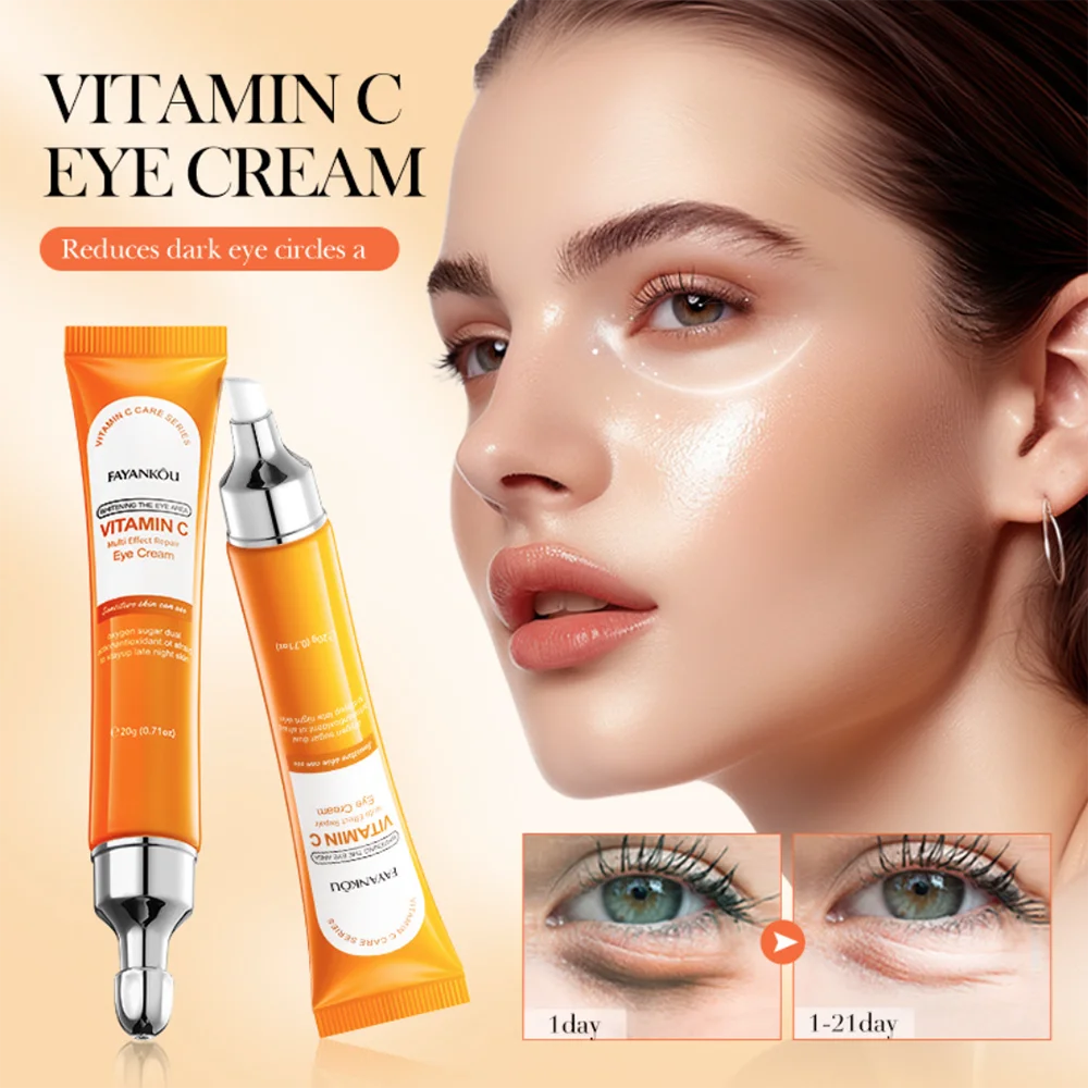 Крем с витамином С под глазами Crema Antiojeras Antiarrugas Hombre Ojeras Oscuras Eliminacion против морщин