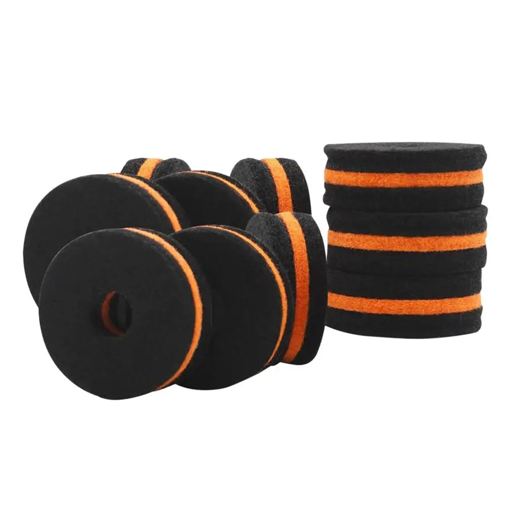 10 шт. валяные шайбы MagiDeal для барабана перкуссионный инструмент