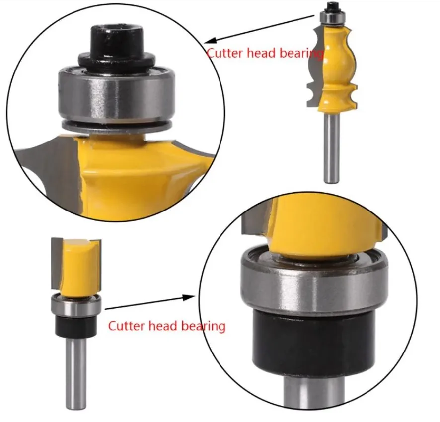 

Router Bit Bearing Set Durable Steel Bearing Kit For Repairing Drills Outer 9.52mm Inner 4.76 Mm Power Tools Parts