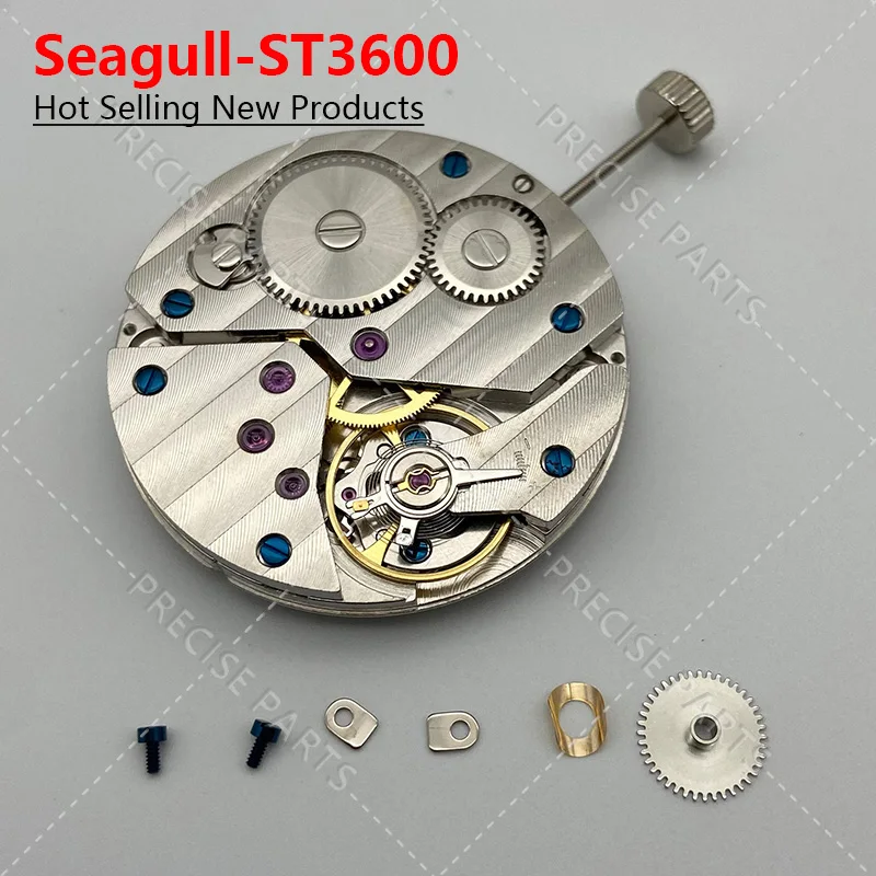 Мужские часы ETA 6497 ручной духовой механизм 17 корпус с драгоценными камнями ремонт