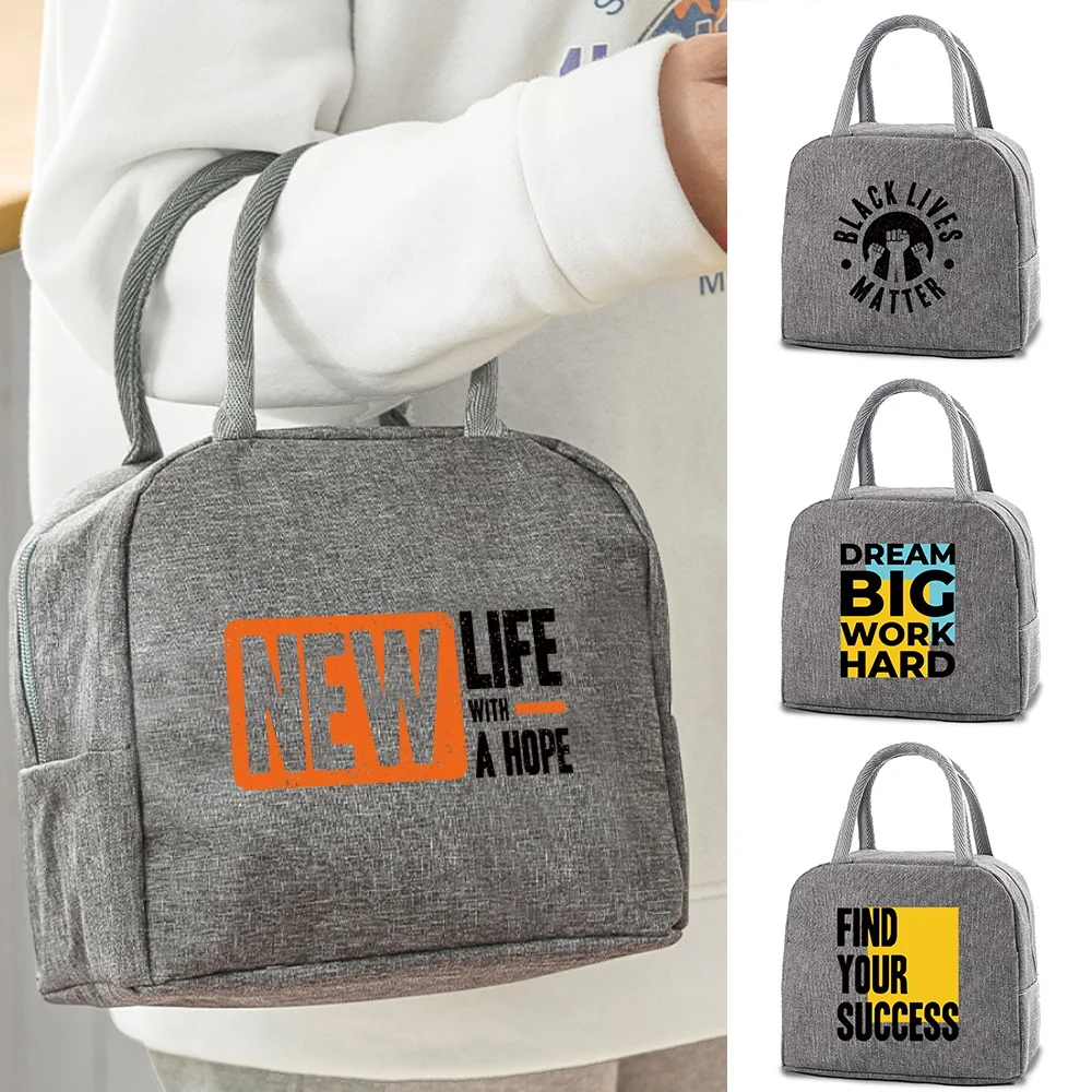 

Thermal Lunch Bag Portable Lunch Bags for Women Insulated Lunch Box Tote School Work Food Storage Handbag Fresh Cooler Pouch