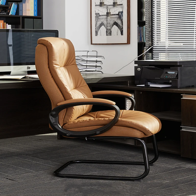 Gaming Office Chairs Makeup Executive Leather Cheap Nordic Chair Computer Swivel Leather Sillas De Escritorio Home Furniture images - 6